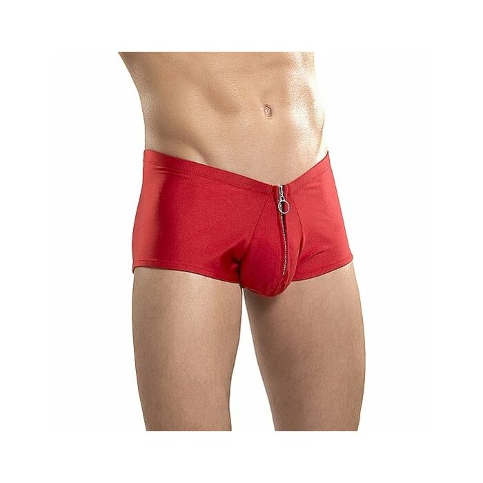 Male power boxer with red zipper