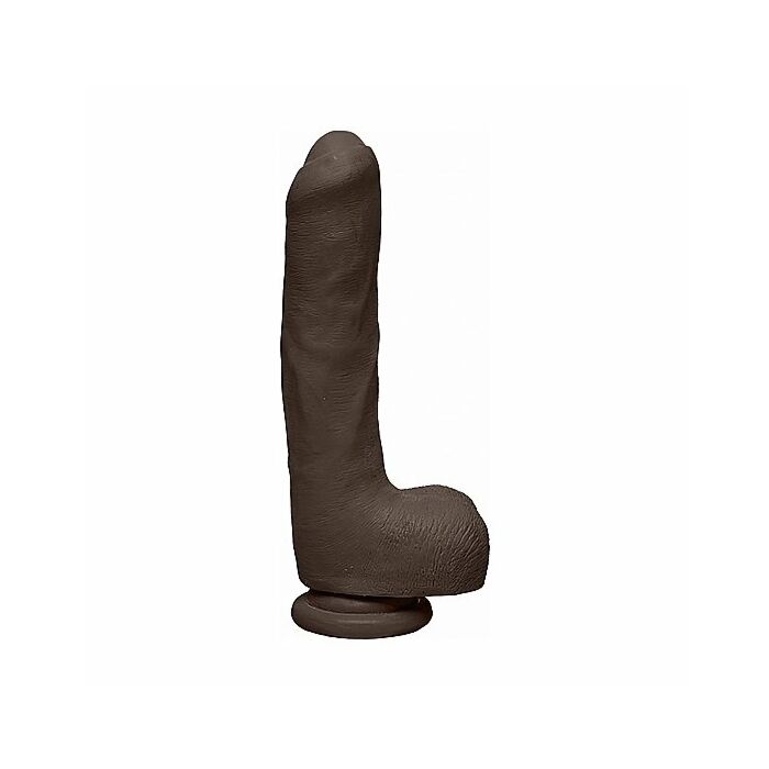 Uncut d - pene realístico ultraskyn 22cm - chocolate