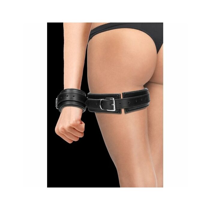 Suspension thigh leather - black