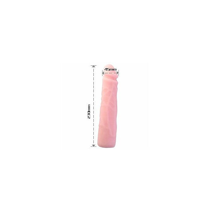 Dildo silicona tacto piel realistico 23 cm