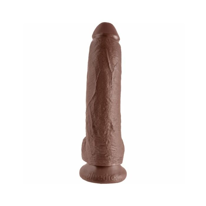 King cock 9 'realistic penis brown 229cm