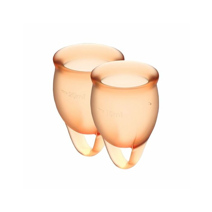 Satisfyer feel confident menstrual cup - orange