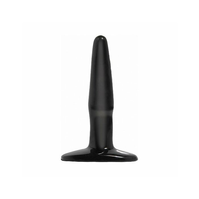 Basix mini black jelly anal plug 9cm
