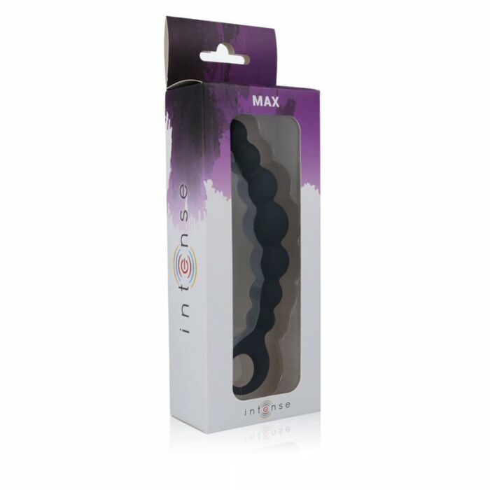 Intense Black Anal Beads