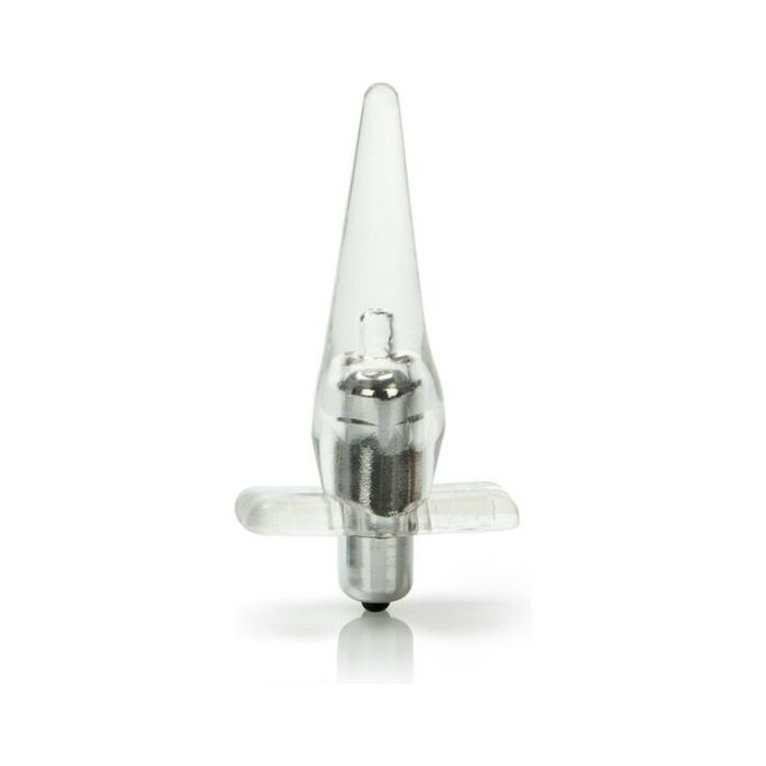 Mini vibrator tease - transparent vibrator plug