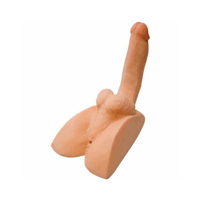 Rock hard cyberskin - ass masturbator with erect penis