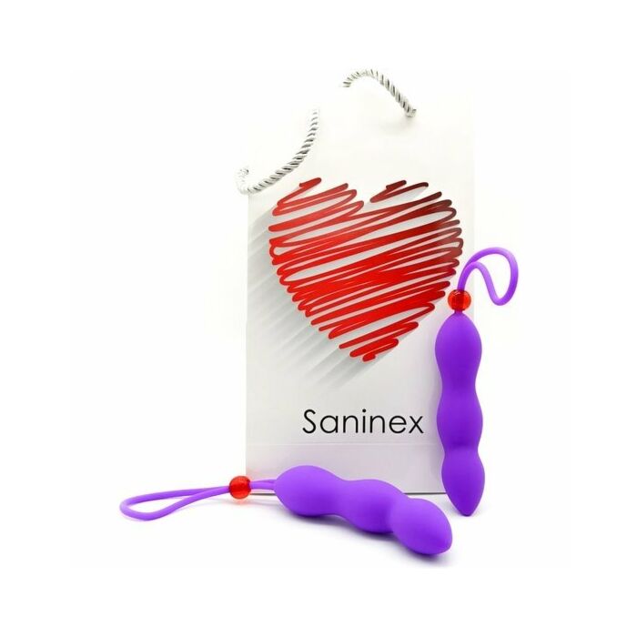 Saninex climax - plug con anillo - morado