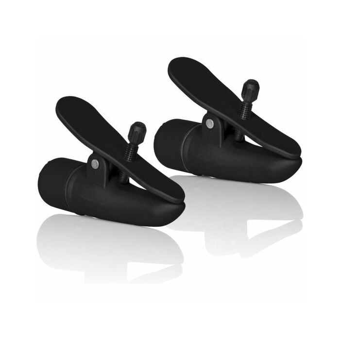 Nipple clamps with black vibrator