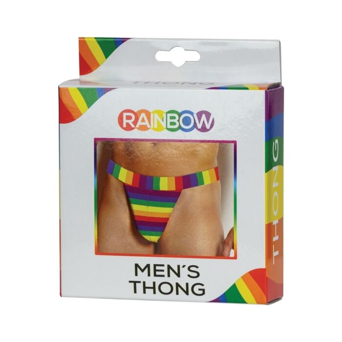 Rainbow male thong