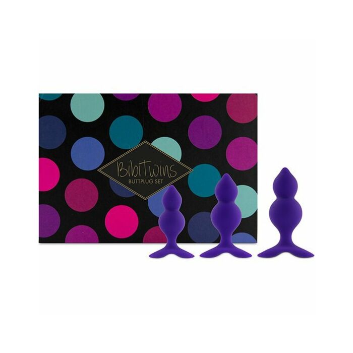 Feelztoys - bibi twin set de 3 plugs anales - morado