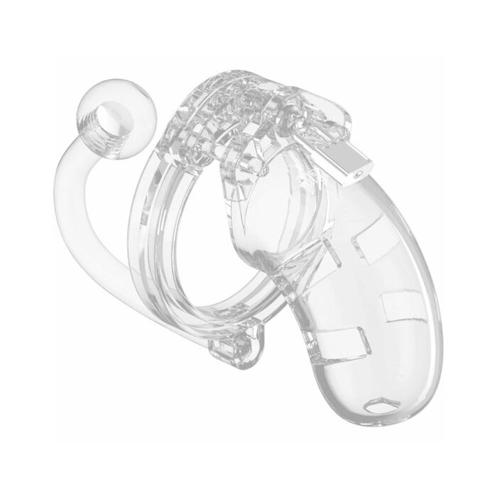 Jaula masculina con plug 9cm - transparente
