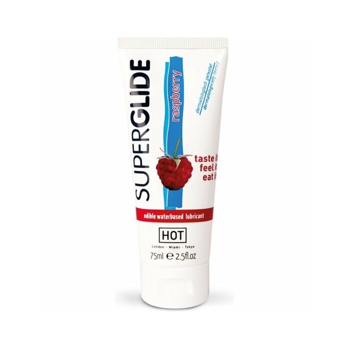 Hot Superglide edible lubricant 75ml raspberry