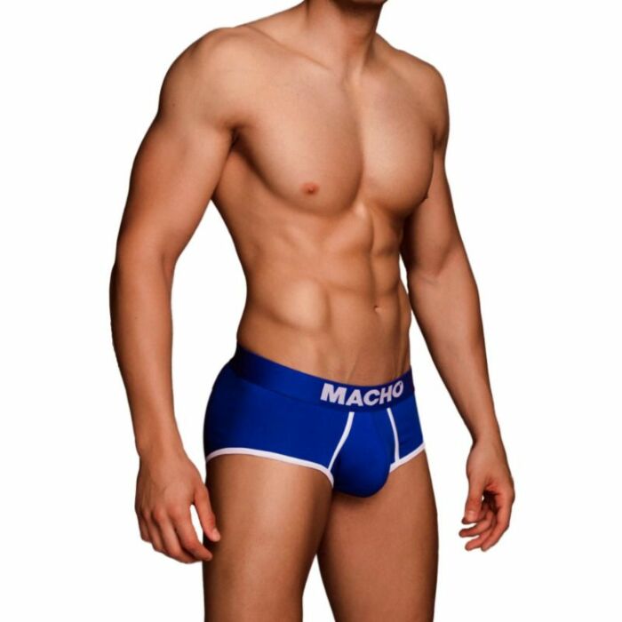 Male - ms089 blue sports briefs size m
