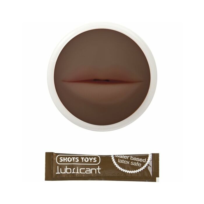 Black male masturbator shaped mouth