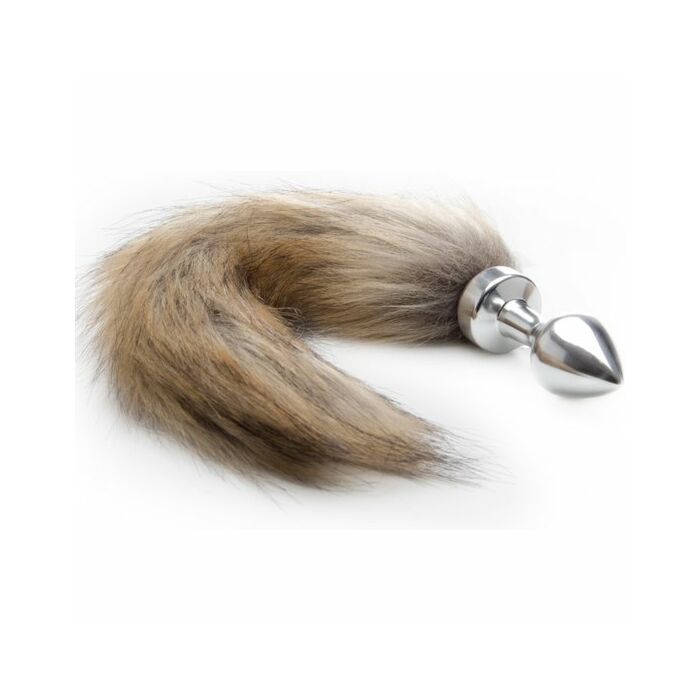 Ouch anal plug foxtail silver 75cm