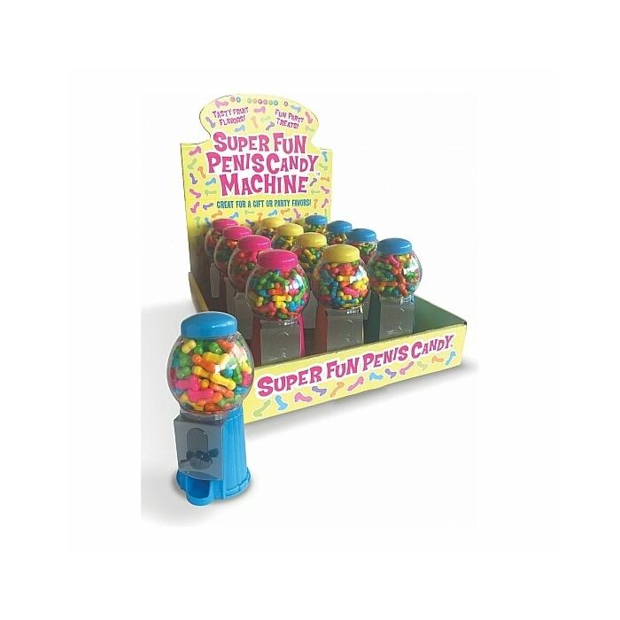 Máquina de chicles con forma de pene - display 12uds