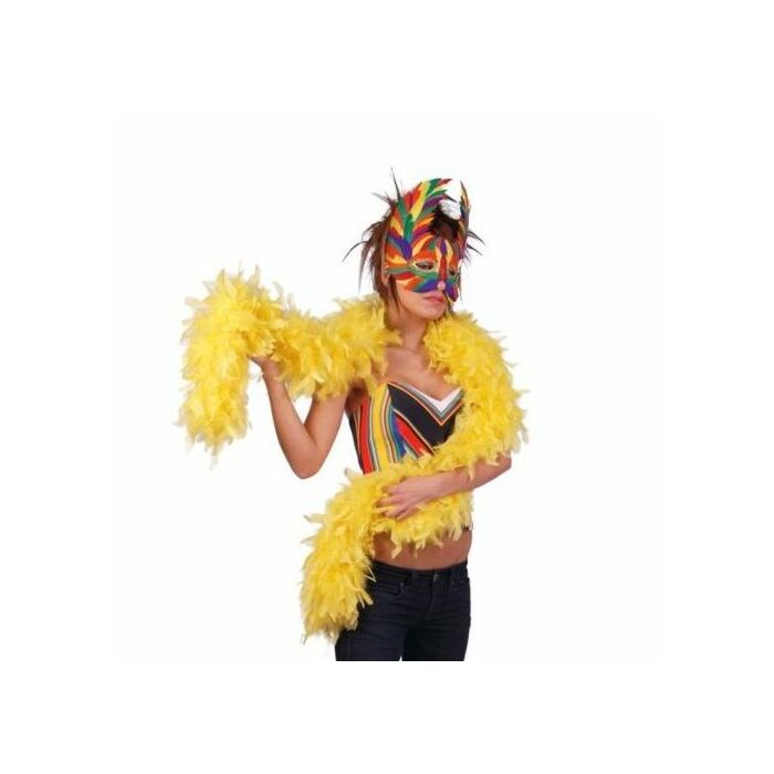 Boa yellow feathers 183 cm,