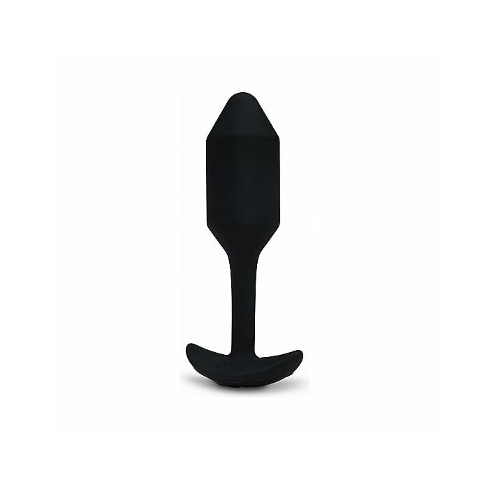 Snug plug anal silicona con vibración 12cm - negro