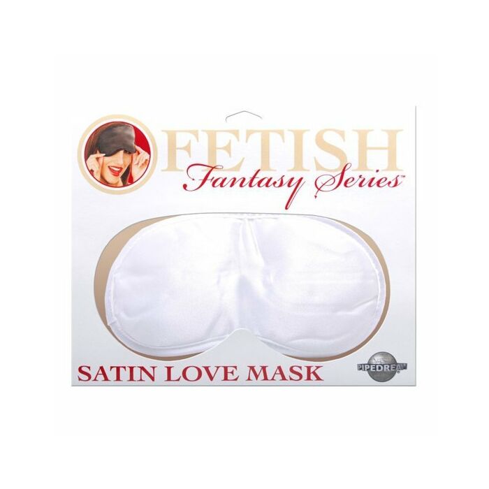 Fetish fantasy white satin mask