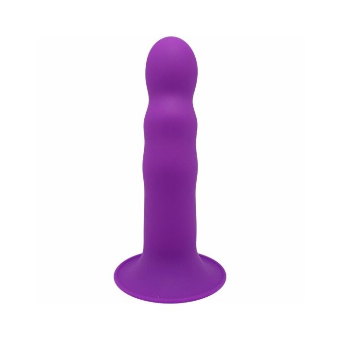 Hitsens 3 - purple double density silicone dildo