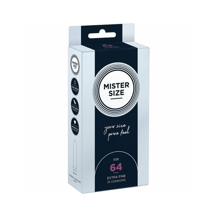 Mister size 64 (10 pack)- preservativo natural