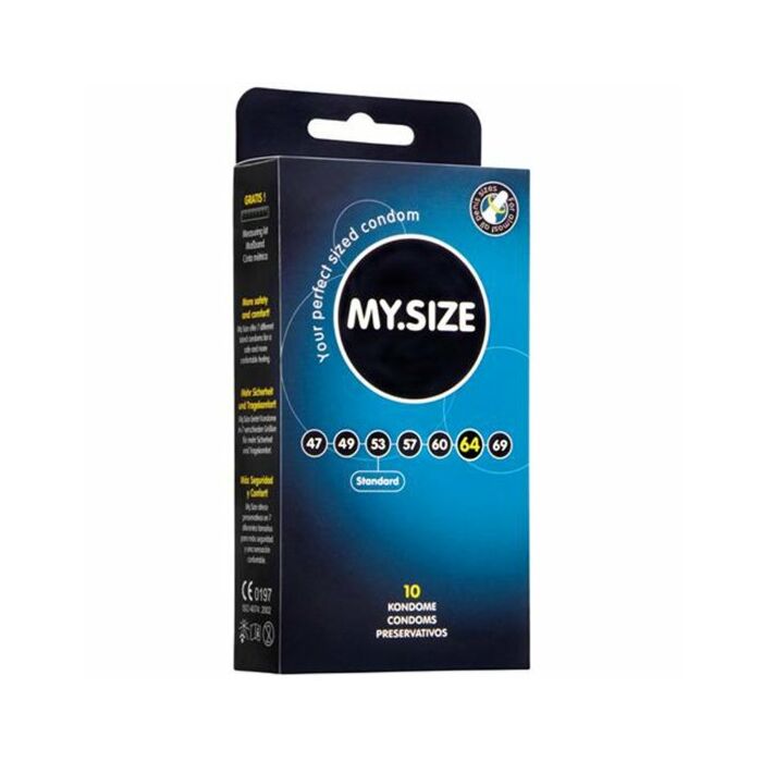 Mysize 64 preservativos xxl 10 uds