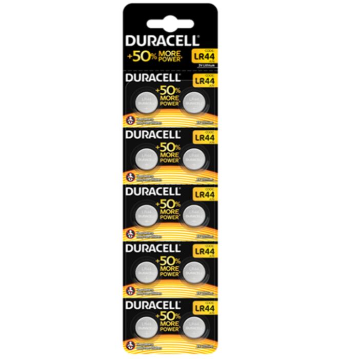 Duracell pila boton alcalina lr44 1,5v blister*10