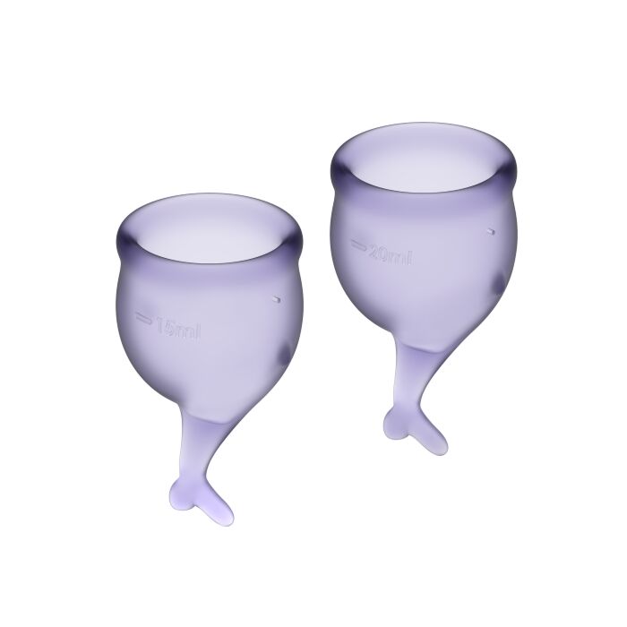 Satisfyer feel secure kit copa menstrual lila 15+20ml