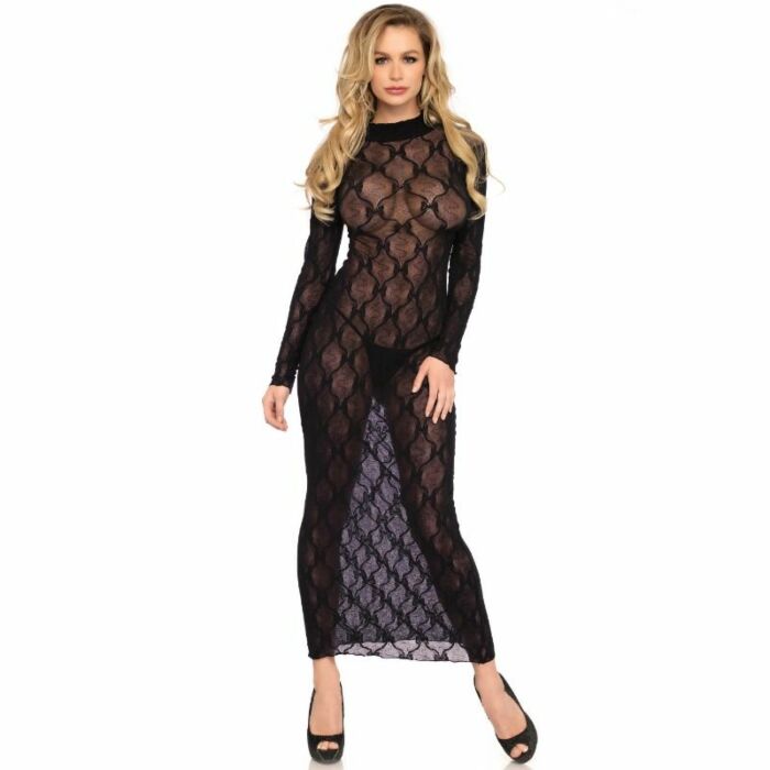 Leg avenue vestido largo negro talla unica