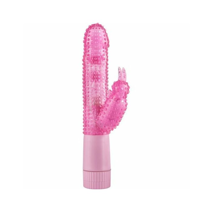 Bunny vibrator or rampant bunny with pink polka dots