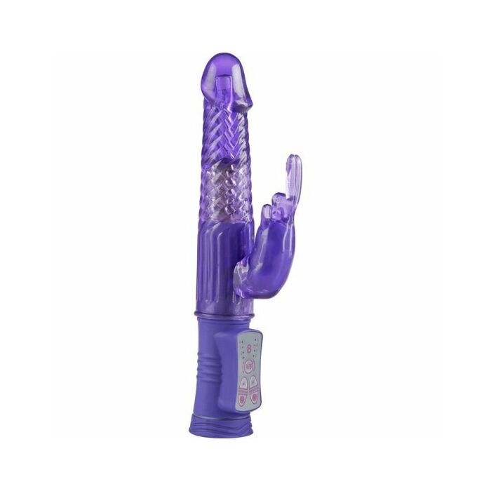 Hugging purple butterfly vibrator