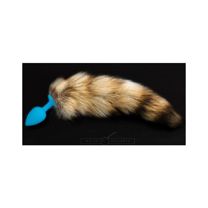 Blue silicone plug with glue - s