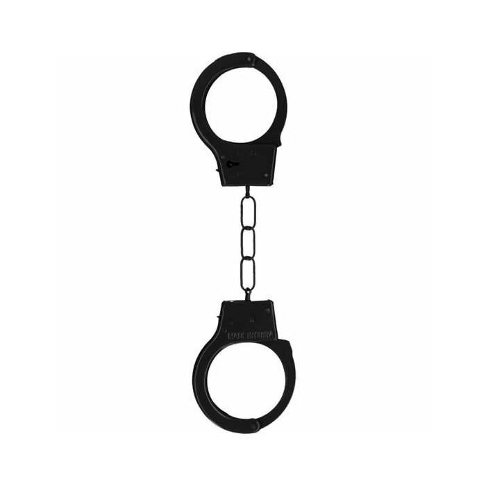 Black metal handcuffs