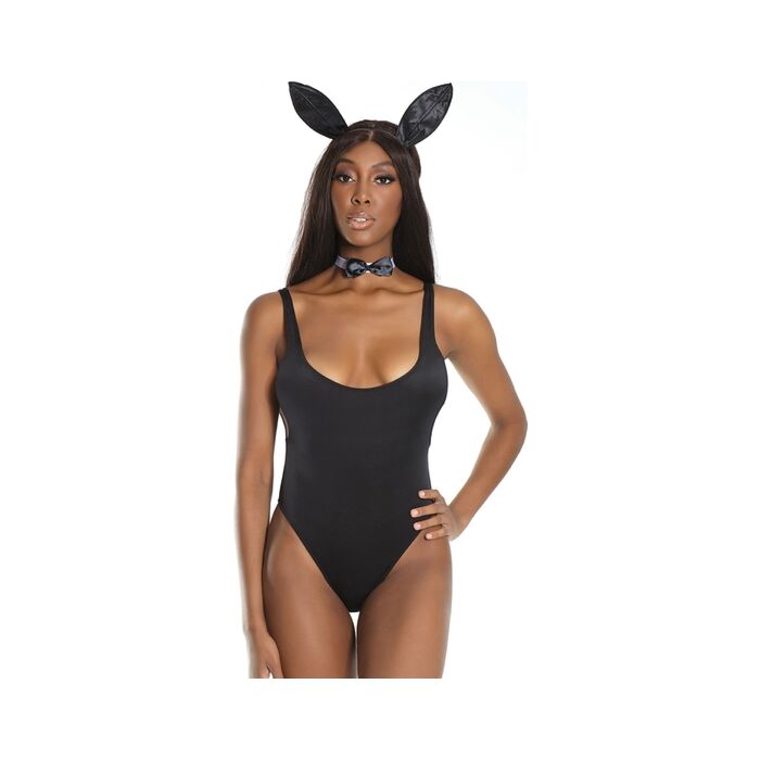 Bunny teddy costume - black