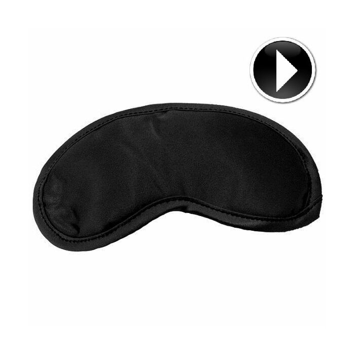 Sex & michiez black satin eye mask blinfold