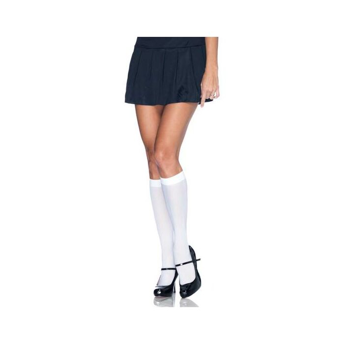 Leg avenue white nylon socks
