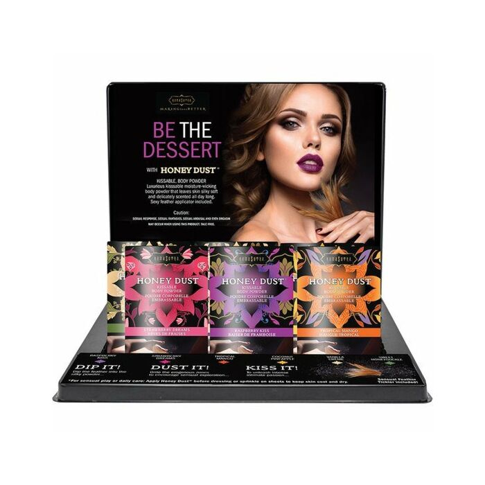 Honey dust polvos afrodisíacos display