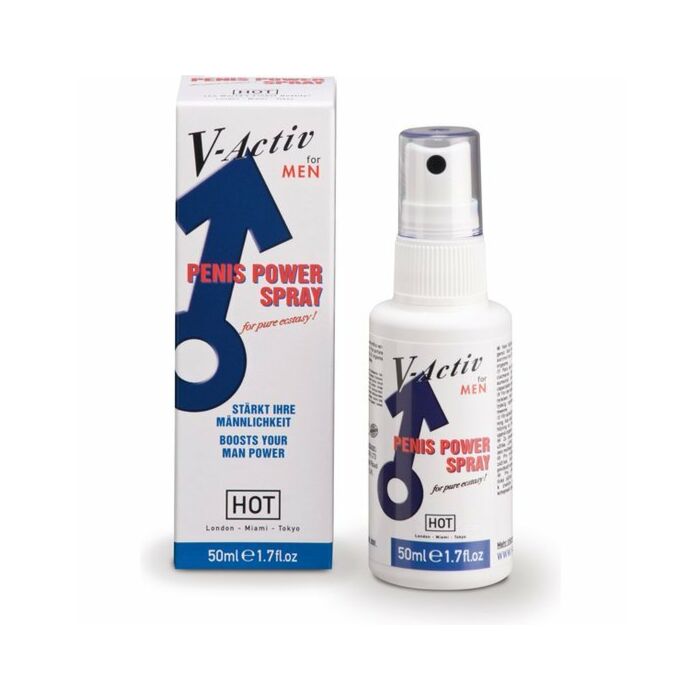 V Hot-activ man spray erection enhancer