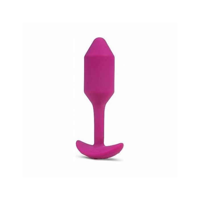 Snug plug anal silicona con vibración 12cm - rosa