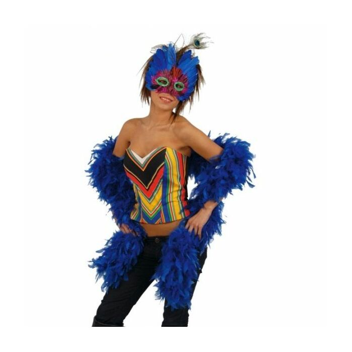 Boa feathers azul183 cm