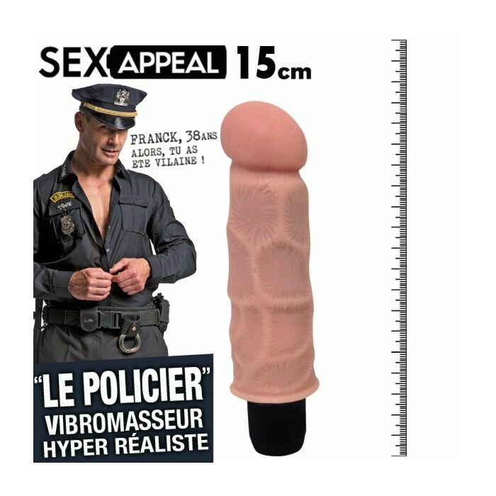 Sex appeal 15cm vibrator police realistico