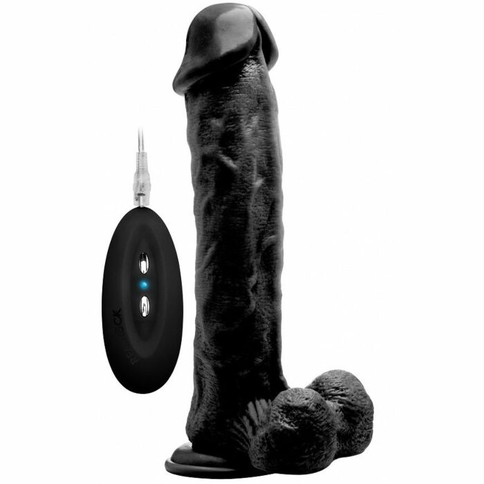 Real rock vibrator 100 006 black realistico 295 cm