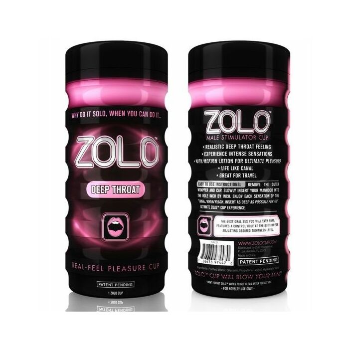 Zolo deep throat masturbator cup