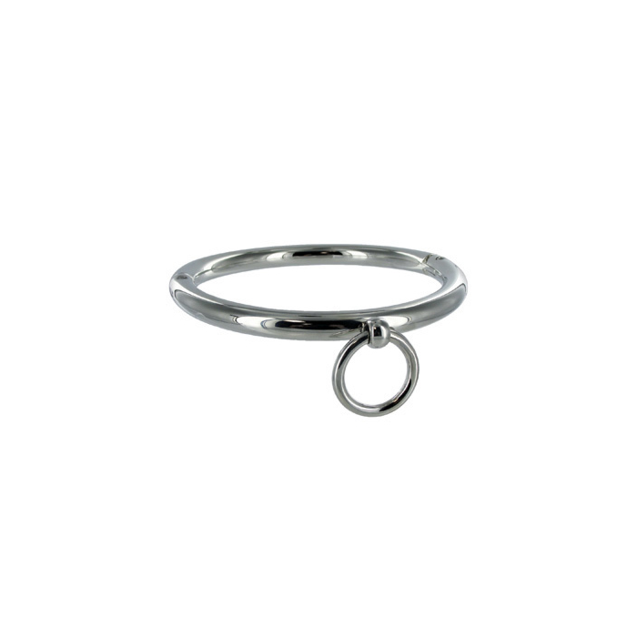 Metalhard bdsm collar with ring
