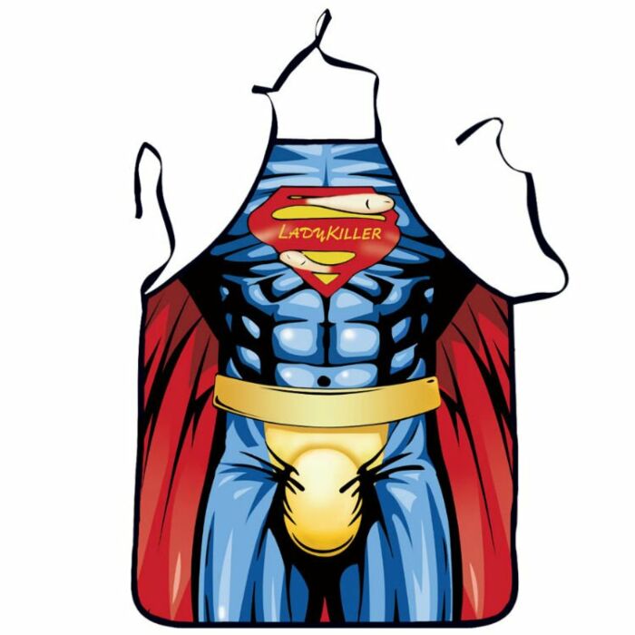 Sexy superhero Man Apron