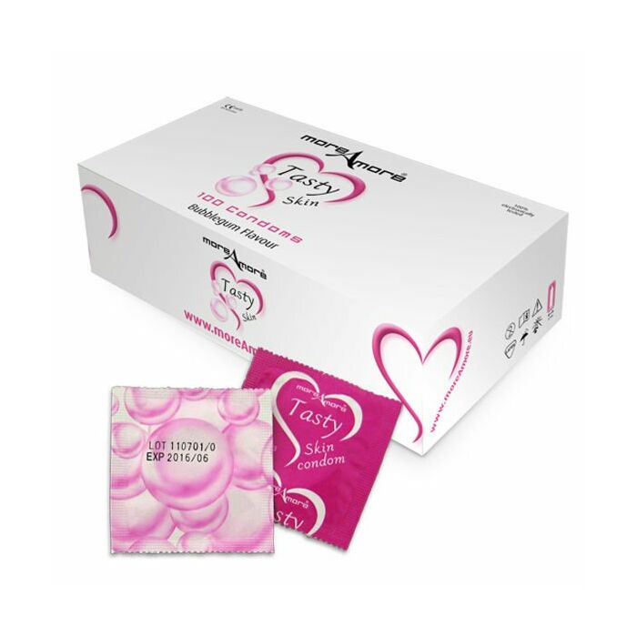 Gum flavored condoms MoreAmore box 100 pcs