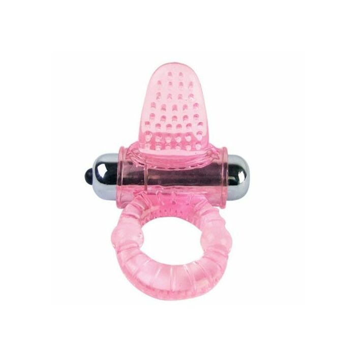 Sweet 10 beats silicone penis ring ring pink vibrator