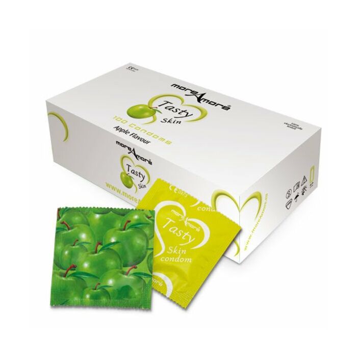 MoreAmore apple flavor condoms (box 100 pcs)