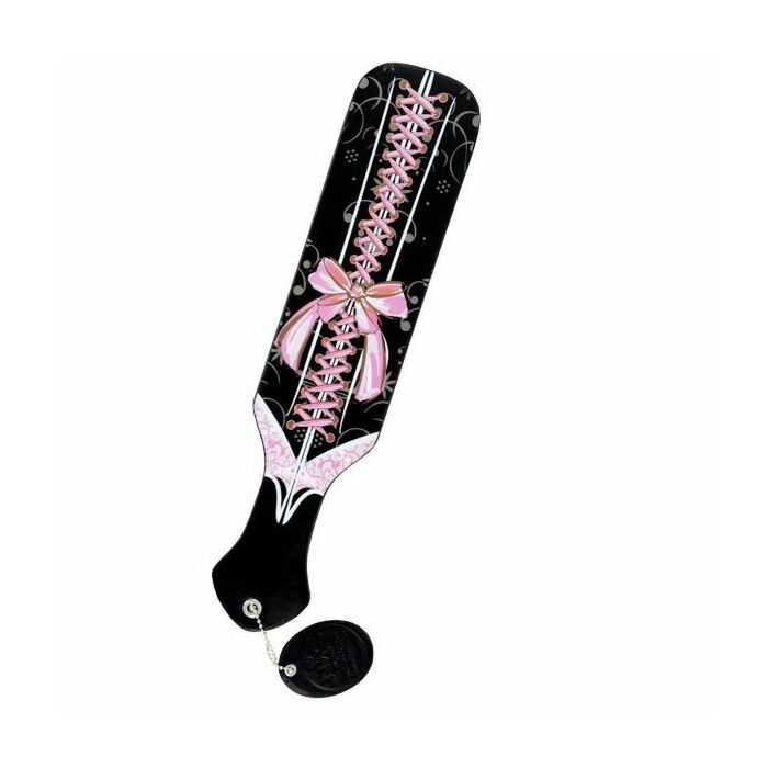 Fustad paddle LaceC pink / black 31cm long