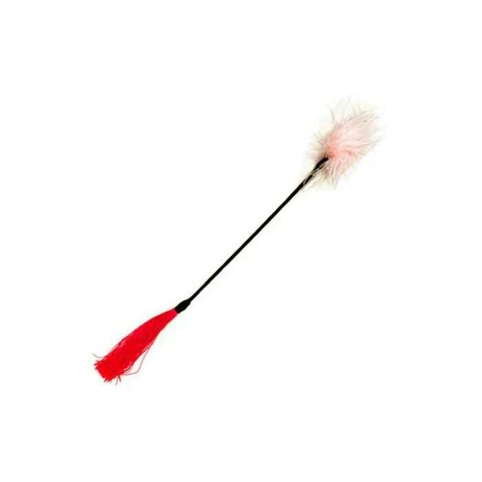 Whipper whip + feather tickler white rose